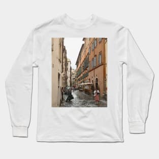 Small Italian Sidewalk Cafe Long Sleeve T-Shirt